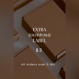 Extra label needed for your purchase exceeding 5lbs. 
Thank you